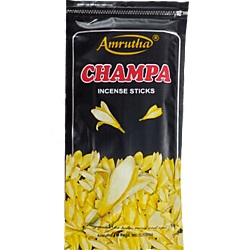 Amrutha Champa Premium Incense Sticks 125g Zipper Pouch Amrutha Champa Premium Incense Sticks 125g Zipper Pouch