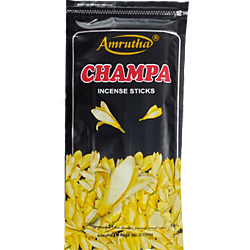Amrutha Champa Premium Incense Sticks 125g Zipper Pouch