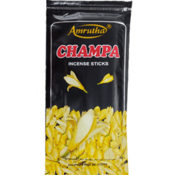 Amrutha Champa Premium Incense Sticks 125g Zipper Pouch