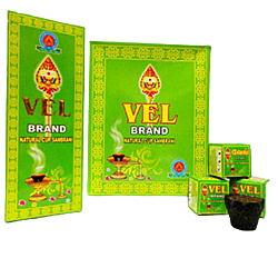VEL Brand Natural Cup Sambrani (10 CupsX10 Pkts) Bundle