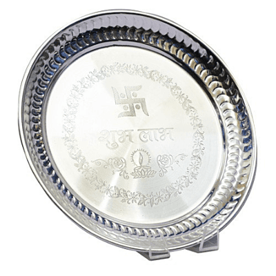 Mandhhiram Brand Shub Labh Plate for Pooja/Hawan/Gifting