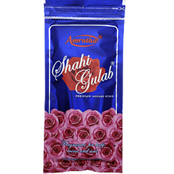 Amrutha Shahi Gulab Premium Incense Sticks 125g Zipper Pouch