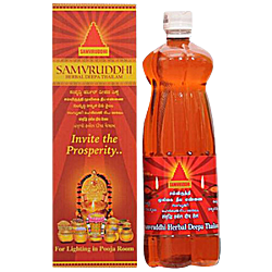 Samvruddhi Herbal Deepa Thailam 1Ltr Bottle with box pack