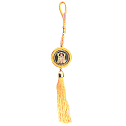 Lord Balaji/Venkateshwara Round Image with Special Yellow Thread