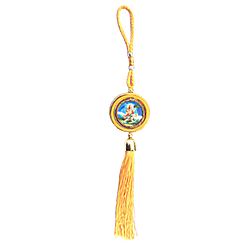 Lord Hanuman/Anjaneya Swamy Round Image with Special Yellow Thread