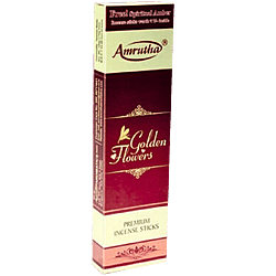 Amrutha Golden Flowers Premium Incense Sticks 90G Box Pack