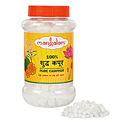 Mangalam Pure Camphor Round Tablets 200g Bottle