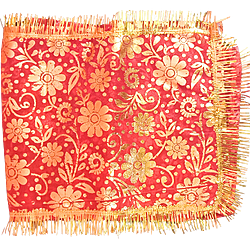 Red Cloth full flower Decorated Designer Chunri
