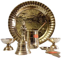 Brass Pooja Article Set