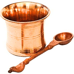 Premium Quality Copper Panchapathra with Uddarini