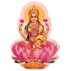 Goddess Lakshmi Devi Photo Sticker