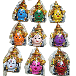 Multicolour Sri Lakshmi Devi Decorative Face