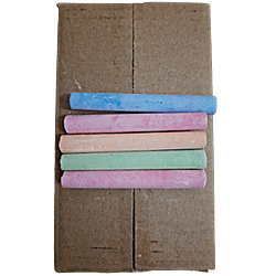Multicolour Chalk Piece/Crayons Box