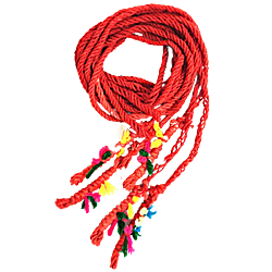 Red Colour Nomu Dhara/Nomula Dharam Sacred Thread Pack of 5 Pcs