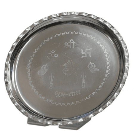 Mandhhiram Brand Shub Labh Plate for Pooja/Hawan/Gifting Mandhhiram Brand Shub Labh Plate for Pooja/Hawan/Gifting