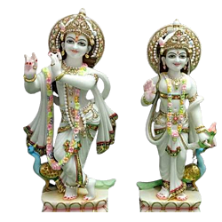 Radha Krishna Marble Idols