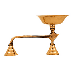 Brass Karpoora Harathi with Handle
