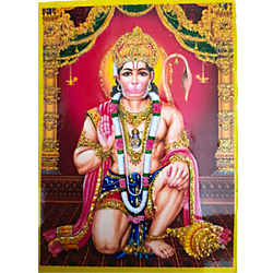 Lord Hanuman Pocket Size Photo Card