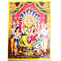 Lord Lakshmi Narasimha Swamy Pocket size Photo Card