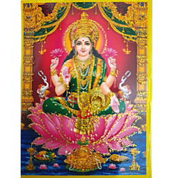 Goddess Lakshmi Devi Pocket Size Photo Card