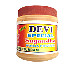 Devi Sugandha Pooja Powder/Chandan Powder 50g Tin