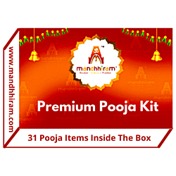 Mandhhiram Premium Pooja Kit (31 Pooja Items inside the Box)