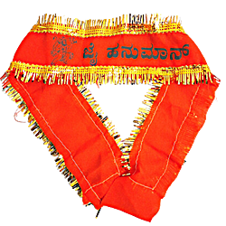 Jai Hanuman Orange Colour Designer Cloth Pack of 1 Pc