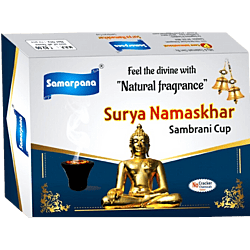 Samarpana Surya Namaskar Cup Sambrani 12 Cups Box