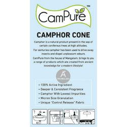 Campure Camphor Cone 90g Pack Campure Camphor Cone 90g Pack