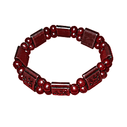 Elastic Om Bracelet Brown