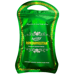 Amrutha Panchamrutha Premium Incense Sticks 240g Zipper Pack