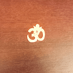 Brass Coated Om Namashivaya Om Symbol Tilak Wearing with Handle