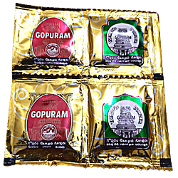 Gopuram Brand Turmeric, Kumkum Combo Set for Gifting All Occasions-Pack of 5