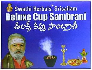 Swathi Herbals, Srisailam Deluxe Cup Sambrani 12 Cups Box