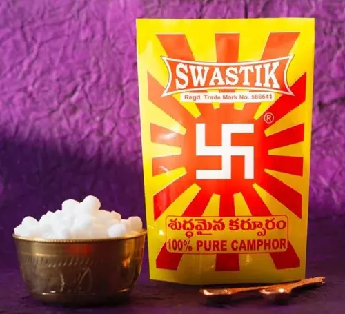 Swastik 100% Pure Camphor Tablets (500g x 2 Pkts) 1 Kg pack Swastik 100% Pure Camphor Tablets (500g x 2 Pkts) 1 Kg pack